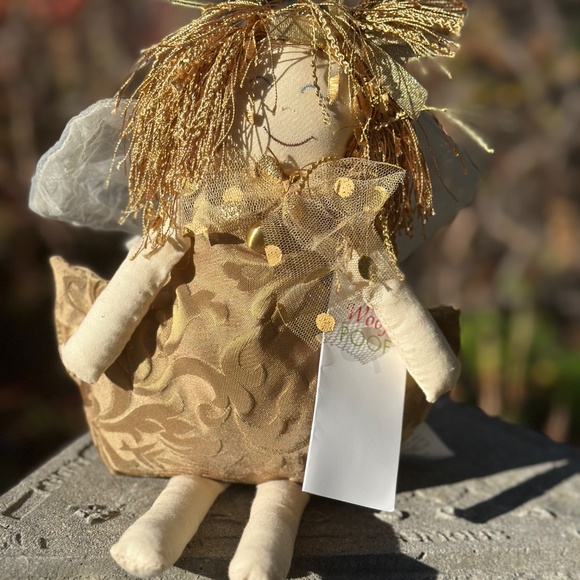 Woof & Poof golden angel with tag - Picture 5 of 8